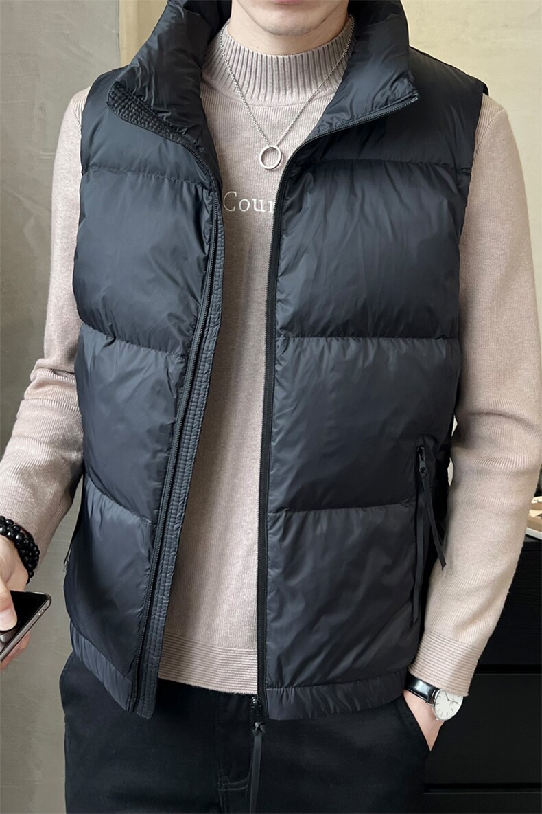 短款立领羽绒马甲休闲日系面包服保暖外套马甲背心M211-P120,男装背心/马甲,电商A237