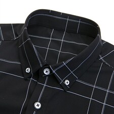 DN72252男式服装2023年秋新款衬衫男长袖翻领休闲四季可穿衬衣P68，男装衬衫，电商B360