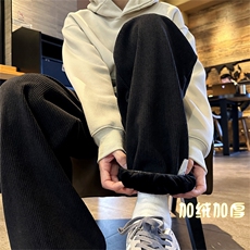 XZ616秋冬重磅加绒加厚灯芯绒双标设计百搭长裤TY1190P65控78，男装卫衣，星座512A（原616）