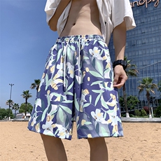 703-DK80-P26夏季休闲大码数码印花沙滩裤M-5XL，男装休闲裤，星座703