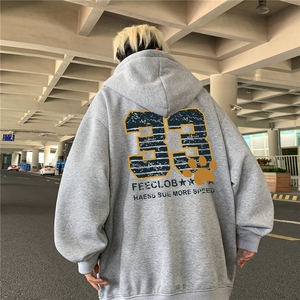 特价！秋冬重磅400克连帽开衫卫衣 港风加厚外套 FK914特P43图片
