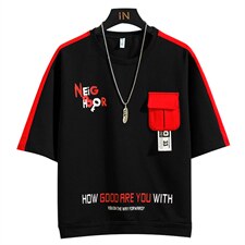 2024新款夏季印花短袖T恤男潮宽松半袖ins青少年上衣DT01P30,男装T恤,电商A086