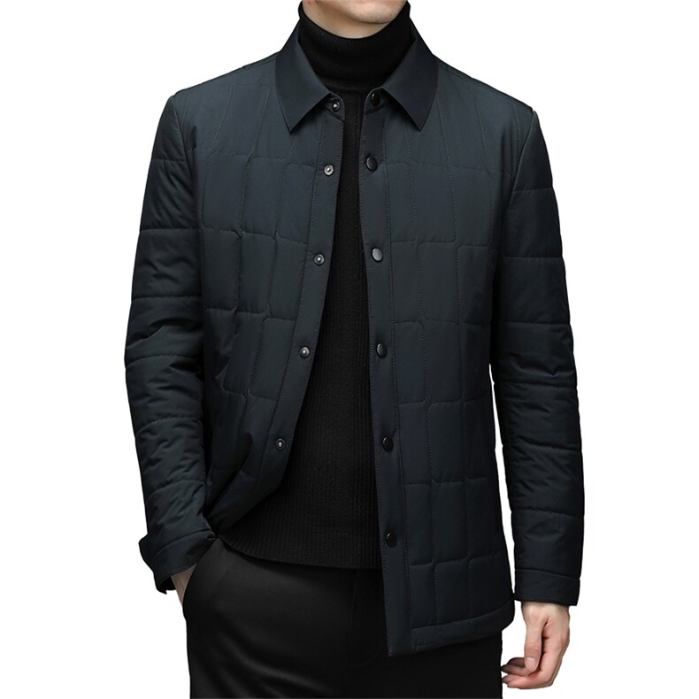 新款冬季加厚休闲棉衣中老年夹克男装爸爸装棉服HM6623-P175，男装棉衣，电商B212（原钱塘6029）