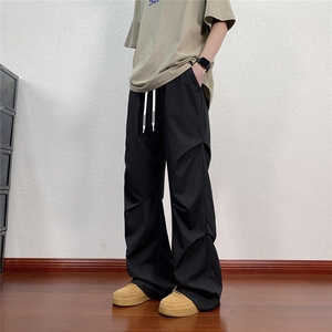 速干薄款褶皱拖地裤 K113模特地板 92%聚酯纤维8%氨纶(S-2XL)TP26图片