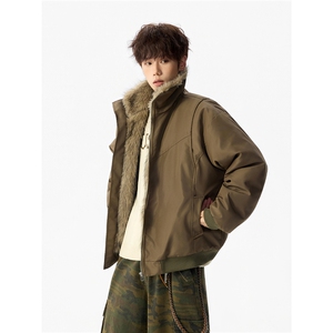 【现货】XZ1218 MM78 特价P93 美式复古解构座山雕夹克棉服图片