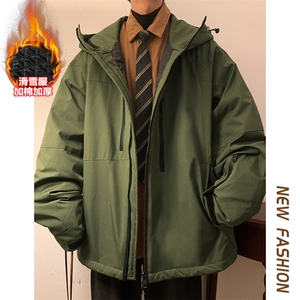 24冬单板双板防风防水保暖滑雪服男士加棉加厚连帽外套M70-P140图片