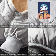 MY16042-P100加厚加绒连帽棉衣男大码棉服男面包服男，男装棉衣，电商A040A