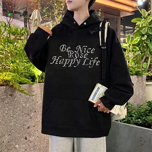 珍珠连帽卫衣潮牌男款休闲情侣外套秋冬XZ225-3-WY11-P55控855图片