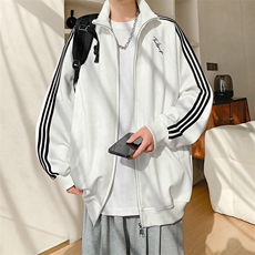 卫衣开衫男女立领外套春秋新款宽松百搭上衣XZ102B-1W2571P65，女装短外套，星座102B-1