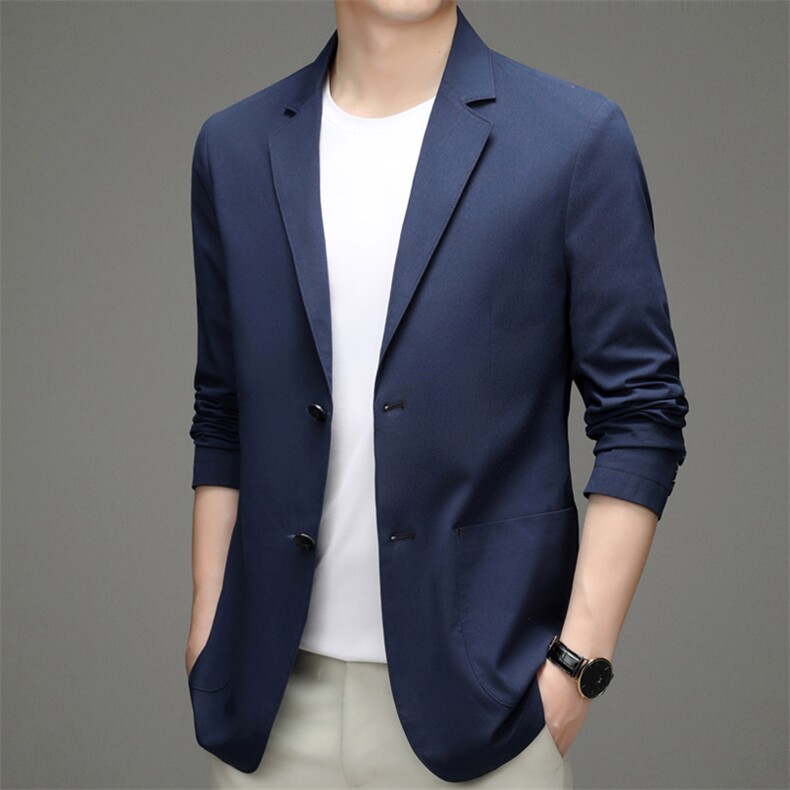 BWA280钱塘2020-2秋季新款男士休闲简约百搭西服修身上衣P172,男装西服,钱塘207-2
