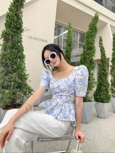 夏季新款花上衣，女装，DS-1