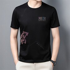 夏季新品短袖中年男士t恤宽松休闲运动体恤上衣打底上衣体恤男装，男装T恤，电商B212（原钱塘6029）