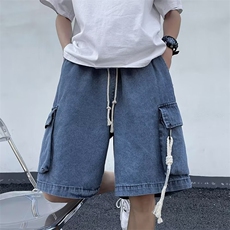 青春流行ins男原宿美式vibe裤子直筒水洗拉链牛仔裤潮A105P40，男装牛仔裤，星座1116-2