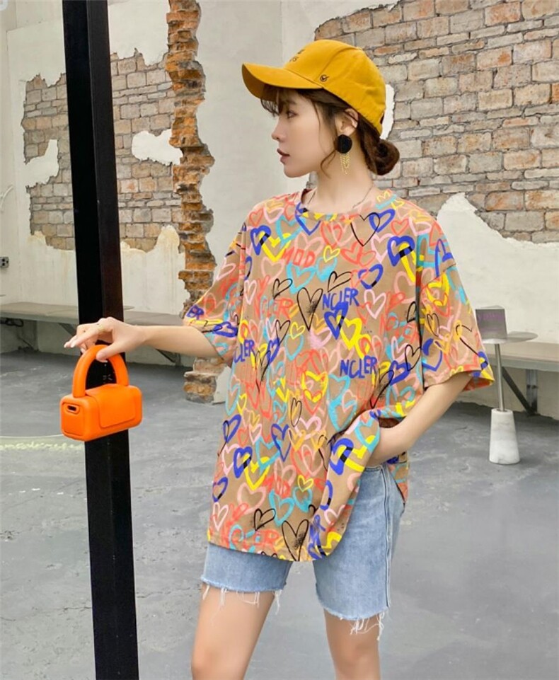 网红同款T恤，女装T恤，魅丽贝斯