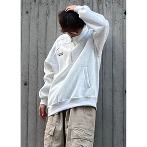 [003] 刺绣卡通时尚半拉链翻领宽松套头卫衣春秋A079-T1111-P45图片
