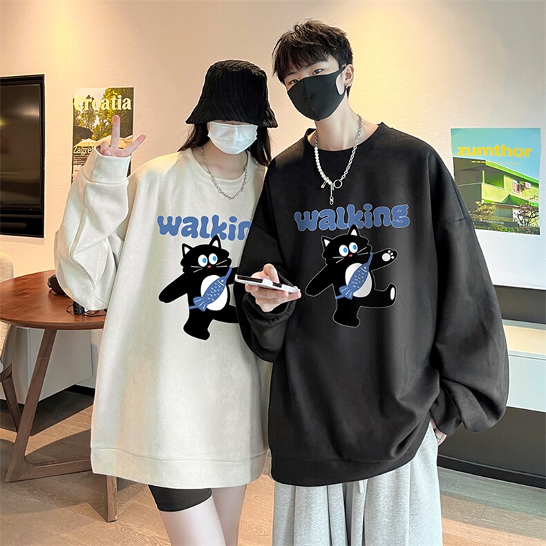 麂皮绒卫衣男大码重磅长袖t恤男JW81387-P35,男装卫衣,电商A040