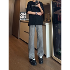 现货水洗复古宽松直筒牛仔裤男K5806-P50控78，男装牛仔裤，星座205