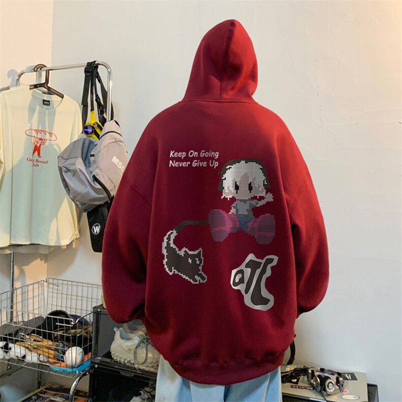 ！连帽圆领卫衣男装港风帽衫男 LM160-P35图片