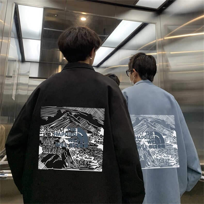 电商DSA028-JKBV466P45春季新款印花港风立领夹克休闲外套男,男装夹克,电商A028