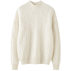 加厚半高领2024年新款秋冬季女式35%羊绒衫，女装羊绒衫，绒又羊绒