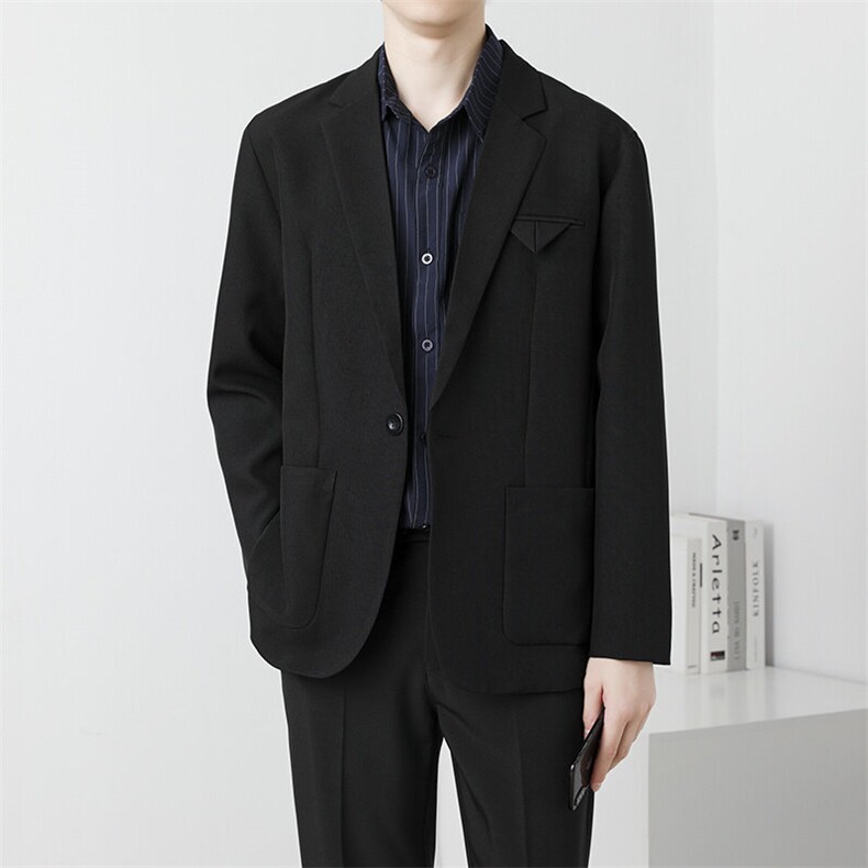 休闲西服外套男生春秋季韩版潮流商务百搭痞帅小西装外套7411P60,男装西服,星座410-2