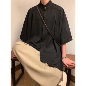 CLH29-P28美式复古衬衫男长袖春秋季潮牌格子衬衣宽松休闲外套图片