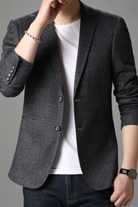 YL222男士2023年春季新款长袖纯色西装青年纯色西服便服男装P155，男装西服，电商B360