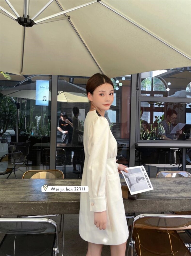 秋季连衣裙，女装连衣裙，美巾涵