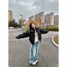 立领美式复古棉服2025新款宽松休闲棉衣外套面包服男LF1019P105，男装棉衣，电商D256-2(原A064-2)