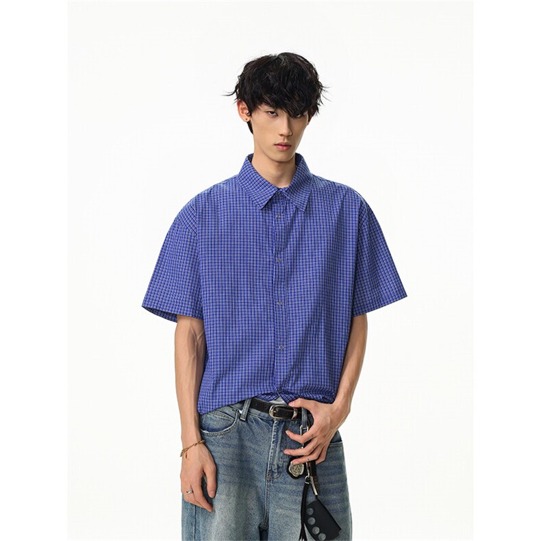 特P40无差价新款夏季潮流设计百搭短袖衬衫-HC2353无影墙，男装衬衫，电商A003