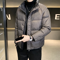 冬季短款立领羽绒服男日系加厚面包服保暖外套Y6626-P195，男装羽绒服，电商A239