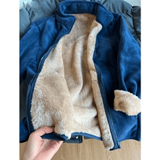 AA2098P55加绒加厚摇粒绒外套男秋冬保暖休闲抓绒衣夹克立领，男装夹克，电商B323A
