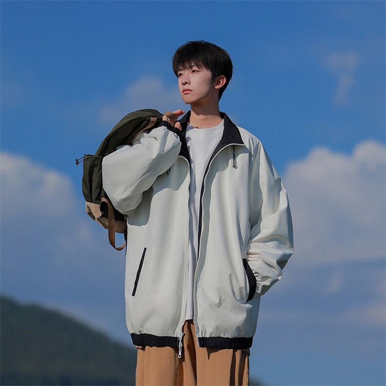 815A-MJ79072-65特两面穿拼接外套夹克潮牌冲锋衣服男模,男装夹克,星座815A