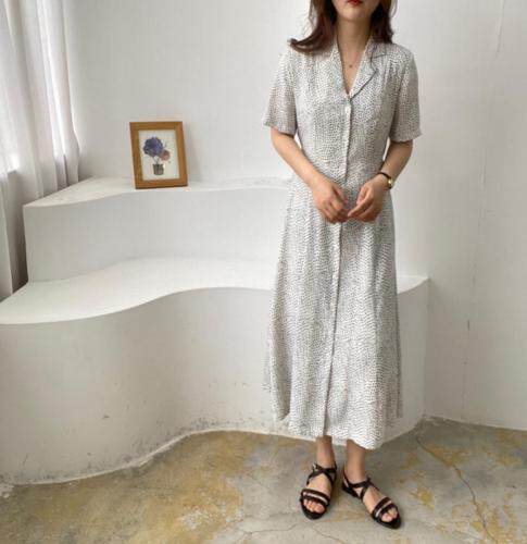 西装领长款连衣裙，女装西装，土布鱼