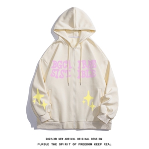 白底 新款秋季时尚百搭宽松字母印花潮流卫衣H251P75控98图片