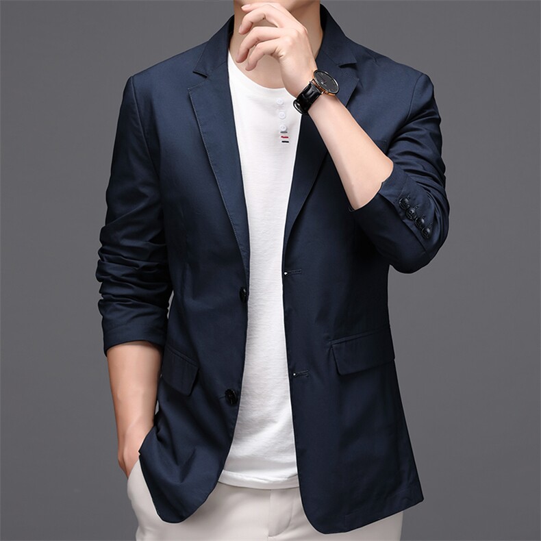 BWA8216钱塘2020-2秋季新款中年男士休闲简约百搭西服外套P167,男装西服,钱塘207-2