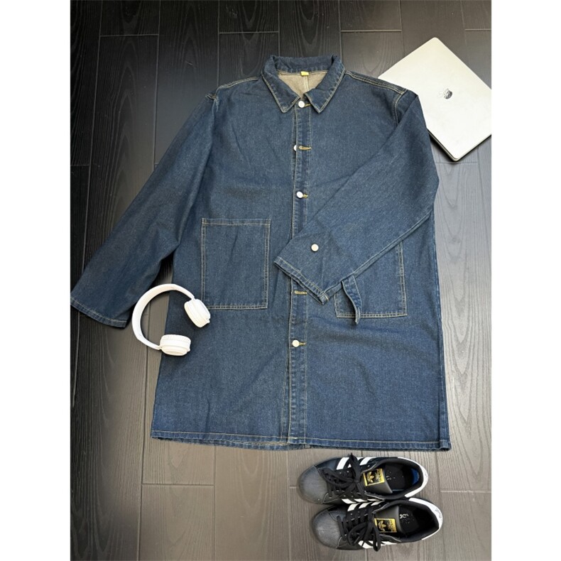 FY640-P75-控108M-5XL现货风衣长款大码宽松过膝大衣，男装风衣，星座116