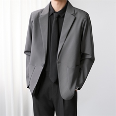 1506A/GW910/P67韩系抗皱垂感西装外套季商务百搭休闲小西服上衣2，男装西服套装，星座1506A