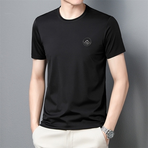 短袖T恤夏季休闲时尚潮流男士纯色百搭圆领轻薄男上衣ZL1280-P53图片