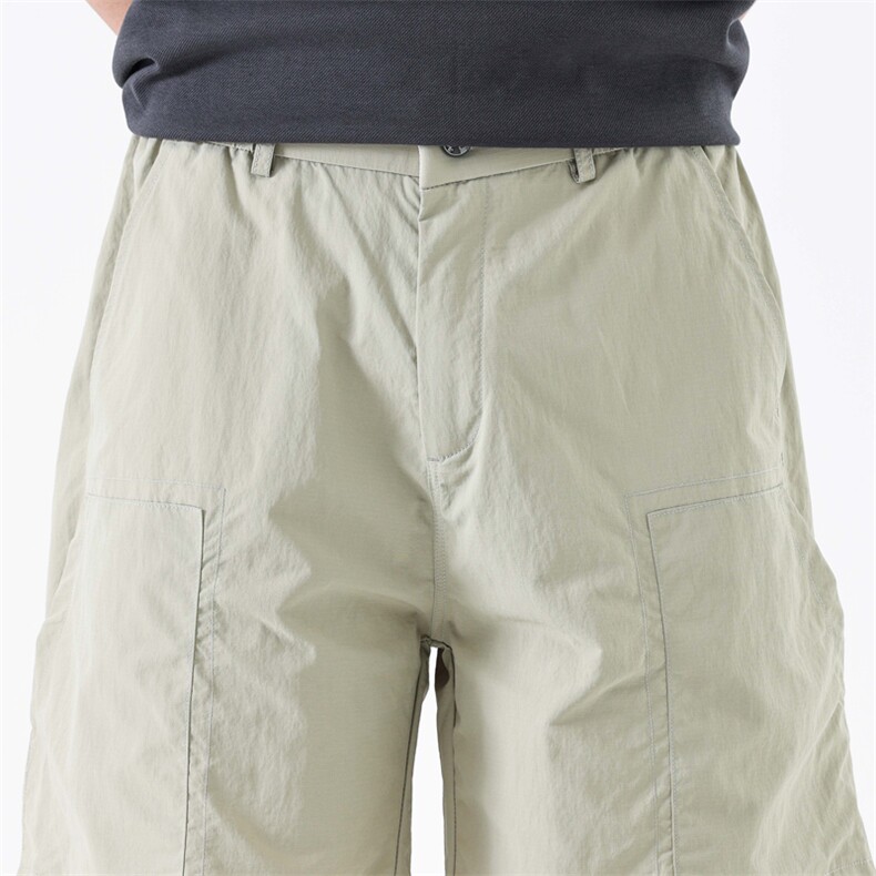 美式复古休闲短裤男夏季新款修身显瘦设计感七分裤潮319#-P52，男装牛仔裤，电商A178-1