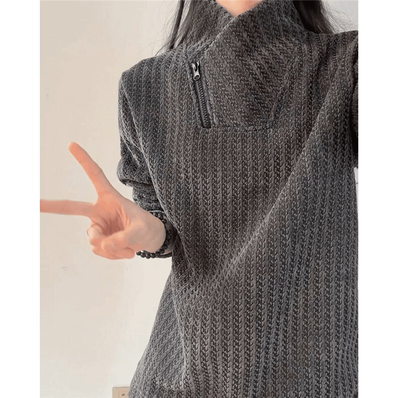 WY858-P35加绒40原版现货有量来谈！斜领拉链重磅卫衣鱼骨纹长袖，男装卫衣，星座215-1