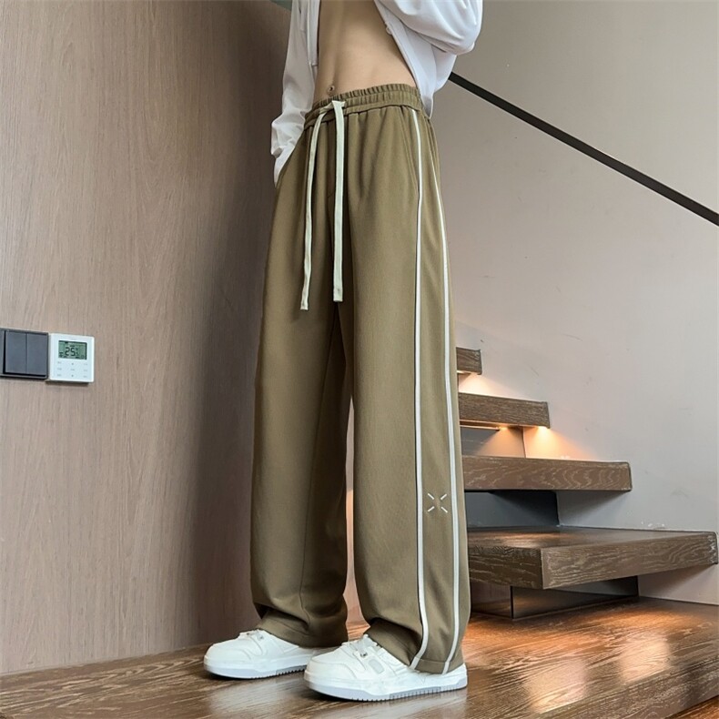 新款卫裤宽松休闲裤男韩版潮流百搭坠感阔腿拖地长裤K2562p45，男装休闲裤，电商D315A