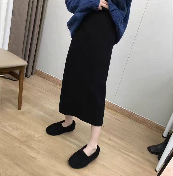 2025年秋季休闲日常百搭宽松高腰半身裙,女装半身裙,锦瑟羊绒