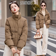 现货2024短款羽绒服新款冬季官方时尚简约加厚休闲小个子外套，女装羽绒服，然然