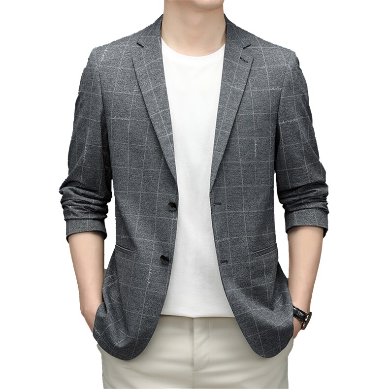 2023年春款男士上衣无缝单件西服P165,男装西服,电商D223-1