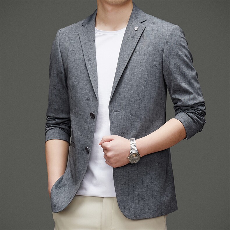 DJ2201钱塘2020-3秋冬季新款商务休闲简约中年男士西服外套P147,男装西服,钱塘207-3