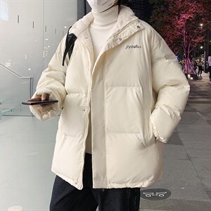 新款四色加绒加厚羊羔毛衣男服学生面包服外套街头 W2147-P78图片