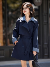 2025新款秋装风衣时尚潮流百搭短款风衣，女装风衣，姿萝菲