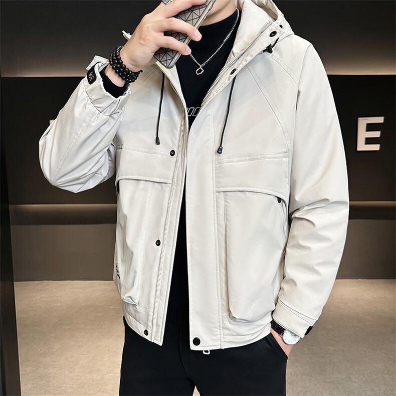 抖音2025男士秋冬二棉加棉加厚夹克休闲棉服M1125-P120,男装夹克,电商D240-242