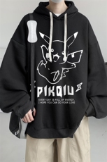 连帽卫衣男大码运动服帽衫外套WY2078-P35加绒款-P40，男装卫衣，电商A040